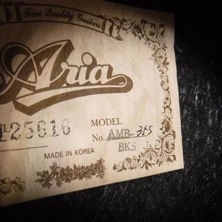 ARIA  AMB 35S（エレアコ）+　Marshall MG 15 CDR ARIA AMB 35S（エレアコ）+ Marshall MG 15 CDR