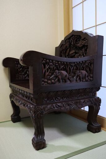 バリ島手彫り椅子