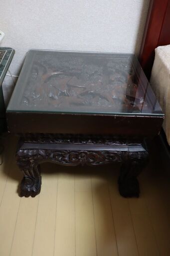 バリ島手彫りテーブル