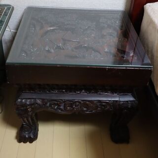 【ネット決済】バリ島手彫りテーブル