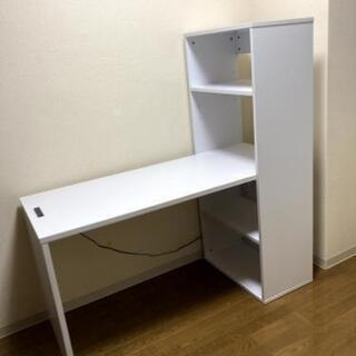 18日までの出品です❗IKEA 学習机　棚付き