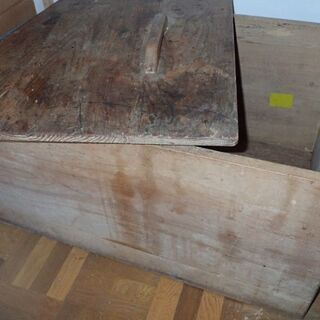 大型ふた付木箱