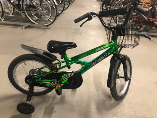 値下げ　おまけ付き　トイザらス限定　16インチ　子供用自転車 KENT　インコグニット（ブルーグリーン