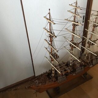引越しにつき、大型の帆船模型 木製を売ります 引越しにつき、大型の帆船模型 木製を売ります