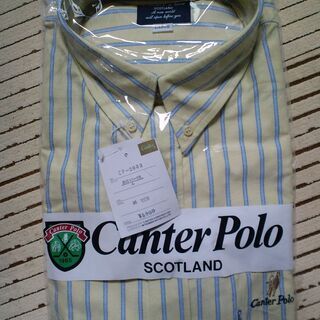 綿１００％ Canter Polo SCOTLAND メンズシャ...