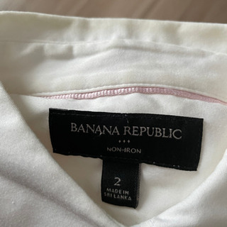 BANANA REPUBLICシャツ　サイズ2  ホワイト