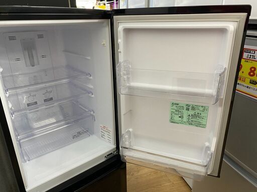 M9436 半年保証付き ミツビシ 2017年製 2ドア 冷蔵庫 MR-P15A 146L