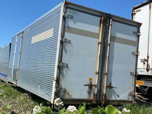 T17【格安】4トン箱　幅248ｃｍ長さ660ｃｍ高さ235ｃｍ　コンテナ　物置　倉庫　アルミ箱　格安提携先運送会社あり　北海道江別市発