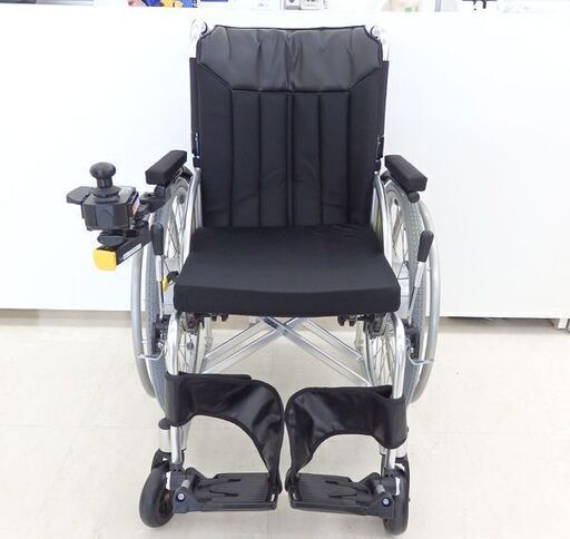 千歳市/恵庭市 ニック ヤマハ 車いす用電動ユニット搭載 JWX-1PLUS 電動車椅子 アルミフレーム 22インチ 介護