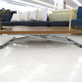 北海道/千歳市 ニトリ 昇降テーブル DTアクティブ ウォルナット 幅約