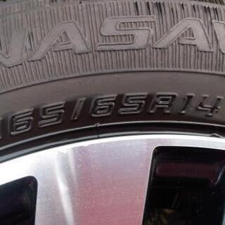 DUNLOP 165/65R14 4本アルミホイール付き
