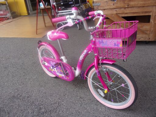 【愛品館八千代店】ミニーマウス・ホッピングリボン　16インチ子供自転車【愛八JT】