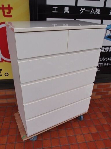 中古　現状品　白　チェスト