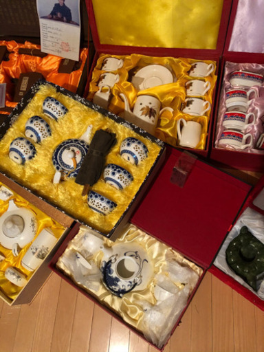 半額にしました】中国茶器 7点セット bone china ティーセット teaset