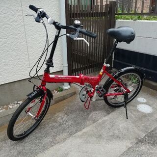 【ネット決済・配送可】中古折り畳み自転車　