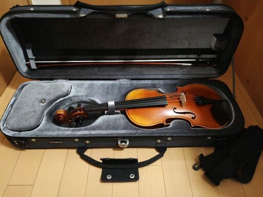 [6/30まで]バイオリン(YAMAHA/Braviol)ケース、弓、松脂、肩当てセット
