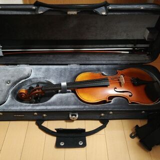 6/30まで]バイオリン(YAMAHA/Braviol)ケース、弓、松脂、肩当てセット