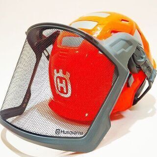 【苫小牧バナナ】Husqvama/ハスクバーナ ヘルメットテクニカル H300　林業用ヘルメット イヤマフ ネックプロテクター付き 蛍光オレンジ♪ 苫小牧バナナ】Husqvama/ハスクバーナ ヘルメットテクニカル H300 林業