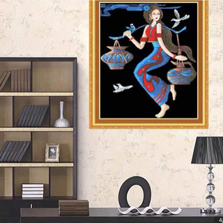 玉の玉十字刺繍です。