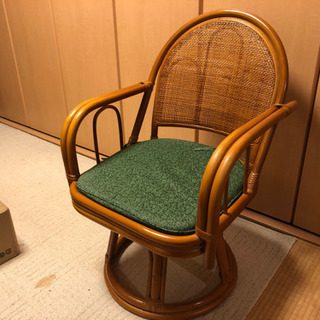 決まりました。籐の椅子【中古】