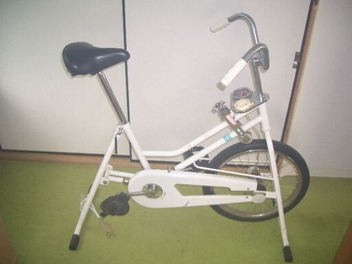 ★自転車運動訓練用高級機【機能回復／リハビリ／ダィエット等】速度計、走行距離メーター、タイマー、加圧調節機能、サドル高さ調整機能等