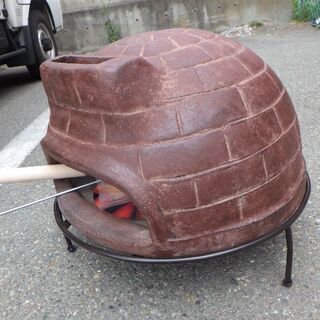 メキシコ製 ピザ窯チムニー 専用台・ピザストーン・ピザピール・灰かき