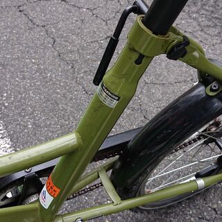 あさひ アプレミディ 自転車 ミニサイクル オリーブ グリーン 中古 U037