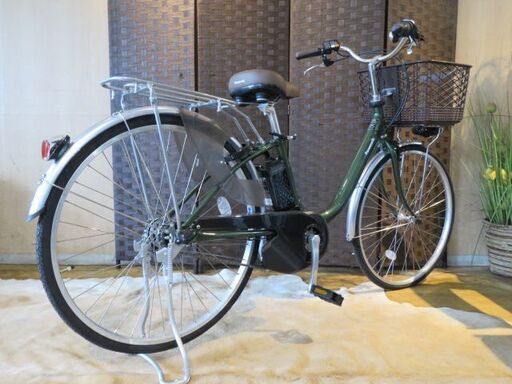 □PANASONIC VIVI BE-ELL63 パナソニック ビビ グリーン 26インチ 内装3段 電動自転車 充電器付 楽々お買い物! 自転車 札幌発