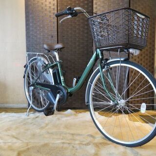 □PANASONIC VIVI BE-ELL63 パナソニック ビビ グリーン 26インチ 内装3段 電動自転車 充電器付 楽々お買い物! 自転車 札幌発 □PANASONIC VIVI BE-ELL63 パナソニック ビビ グリーン 26インチ 内装