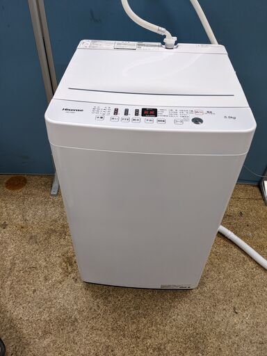 (売約済み)Hisense ハイセンス 全自動電気洗濯機 5.5kg 2020年製 HW-T55D