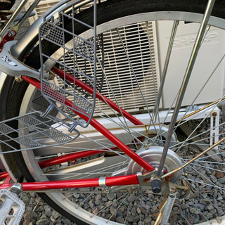 【ネット決済】普通自転車26インチ赤