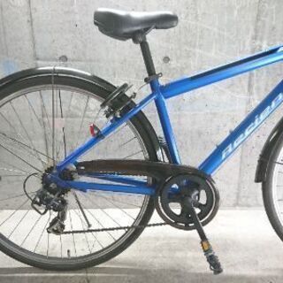 クロスバイク 自転車中古クロスバイク Reciente 外装7段変速 カゴ鍵 