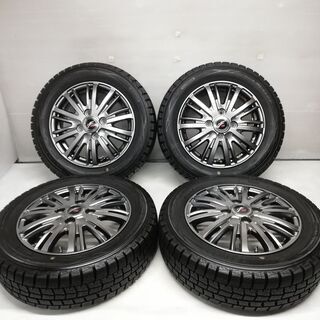 ★スタッドレス・ホイール 4本★ 155/65R13 ダンロップ ウィンターマックス WM01 ’19 90% 13x4.00B Fang SINOLION 4H -100 軽自動車   ～横浜市旭区 ズーラシア近く～