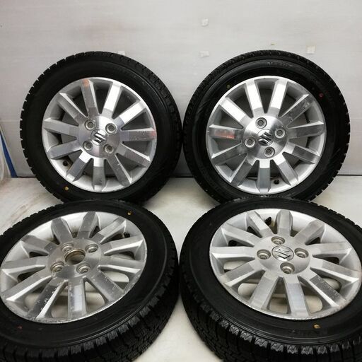 スタッドレス ホイール 4本セット 155 65r14 オートバックス ノーストレックn3 18年製 14x4 5j スズキ純正 4 サク 中山のタイヤ ホイールの中古あげます 譲ります ジモティーで不用品の処分