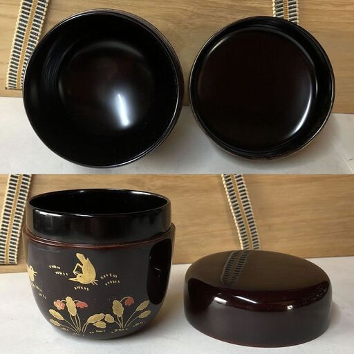 e732 棗 10個セット 木製 漆塗 木箱入り 数棗 茶道具 e732 棗 10個セット 木製 漆塗 木箱入り 数棗 茶道具