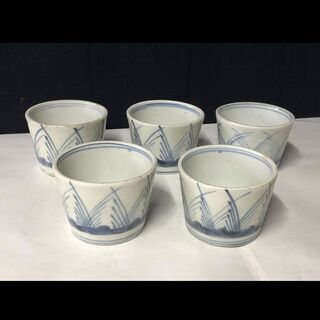 古伊万里　蕎麦猪口 　5客セット 古伊万里蕎麦猪口5客