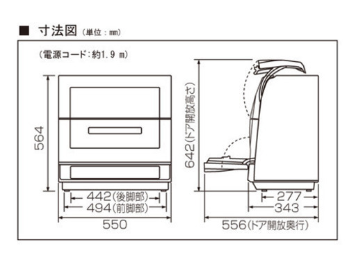 Panasonic食器洗浄機