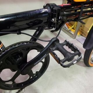 折りたたみ自転車 ドッペルギャンガー 16インチ 104 black bullet2 シマノ6段切替 黒 オレンジ ミニベロ 札幌市東区 新道東店
