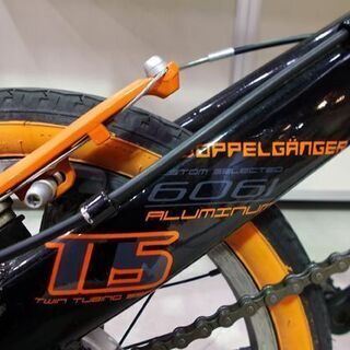 折りたたみ自転車 ドッペルギャンガー 16インチ 104 black bullet2 シマノ6段切替 黒 オレンジ ミニベロ 札幌市東区 新道東店