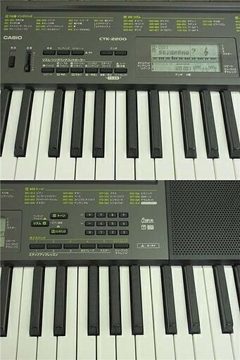 sa0596【中古】 カシオ 電子キーボード 61鍵盤 CTK-2200 ブラック