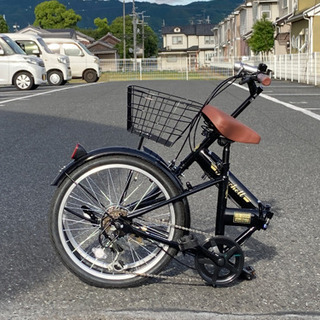 20インチ折りたたみ自転車KAZATO(カザト) FKZ-206　6段変速　ブラック　新品未使用
