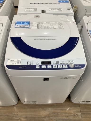 大注目 安心の6ヵ月保証付き!!2015年製SHARP(シャープ)の洗濯機 