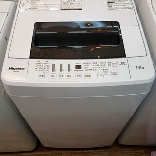 Hisense 2020年製 4､5kg　全自動洗濯機 HW-T...