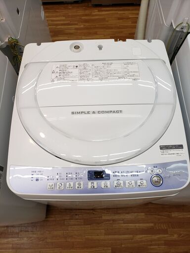 SHARP 2018年製 7､0kg 全自動洗濯機 ES-T710-W