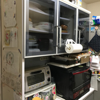 【予定者決定】 食器棚　カップボード　棚　食器入　キッチン収納
