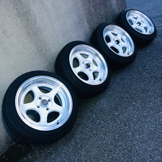 WORK マイスター風 18インチアルミ ドリフト