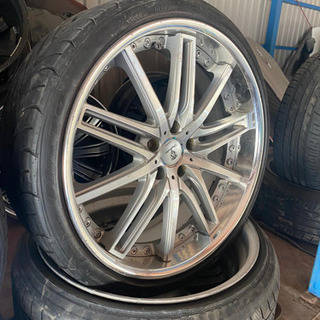 トラフィックスターVZ 20インチ 9J 10J PCD120 5穴 アルミホイール タイヤ Trafficstar レクサスLS等