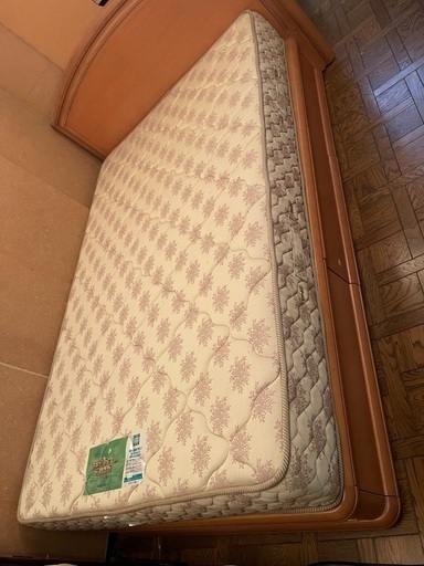 フランスベッド　セミダブル　3段引き出し収納付き　ベッドフレーム\u0026マットレス