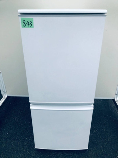 843番 シャープ✨ノンフロン冷凍冷蔵庫✨SJ-UA14-W‼️