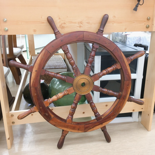 ラット☆船のハンドル☆舵☆大航海時代☆インテリア☆観賞用☆中古品